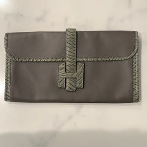 Hermes Swift Lizard JIGE Elan Touch 29 Clutch